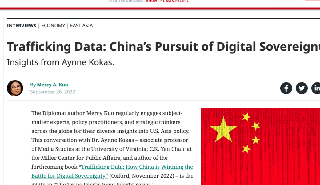 screenshot of Mercy Kuo article headline