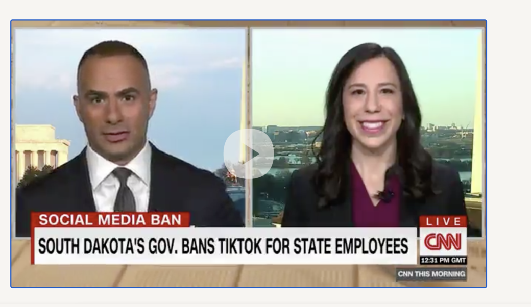 screenshot of CNN This Morning host and Aynne Kokas