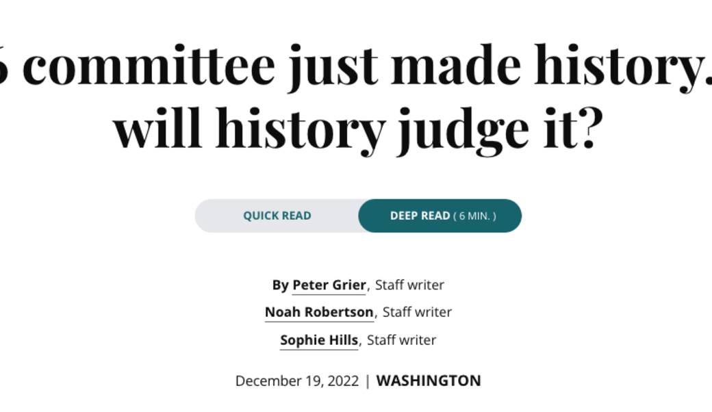 screenshot of article headline