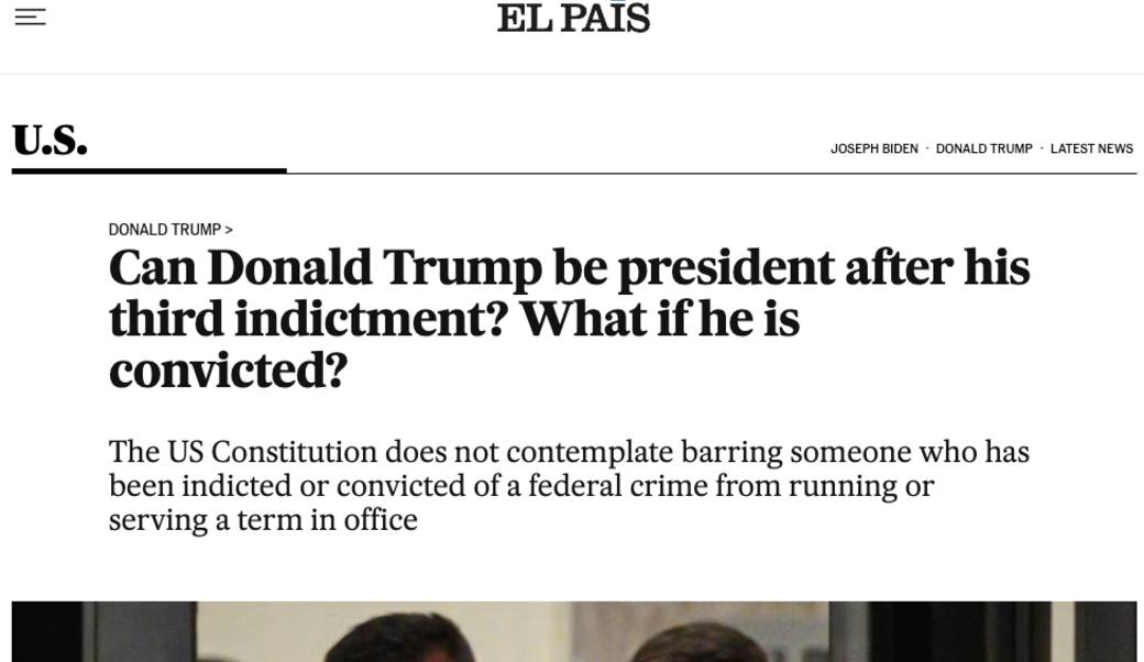 El Pais Headline