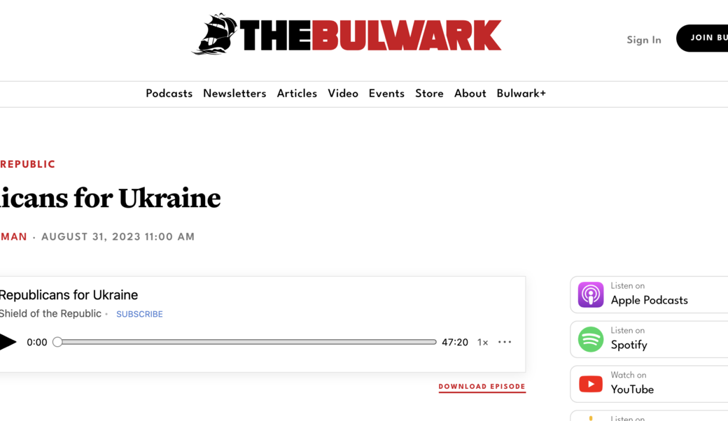 The Bulwark headline