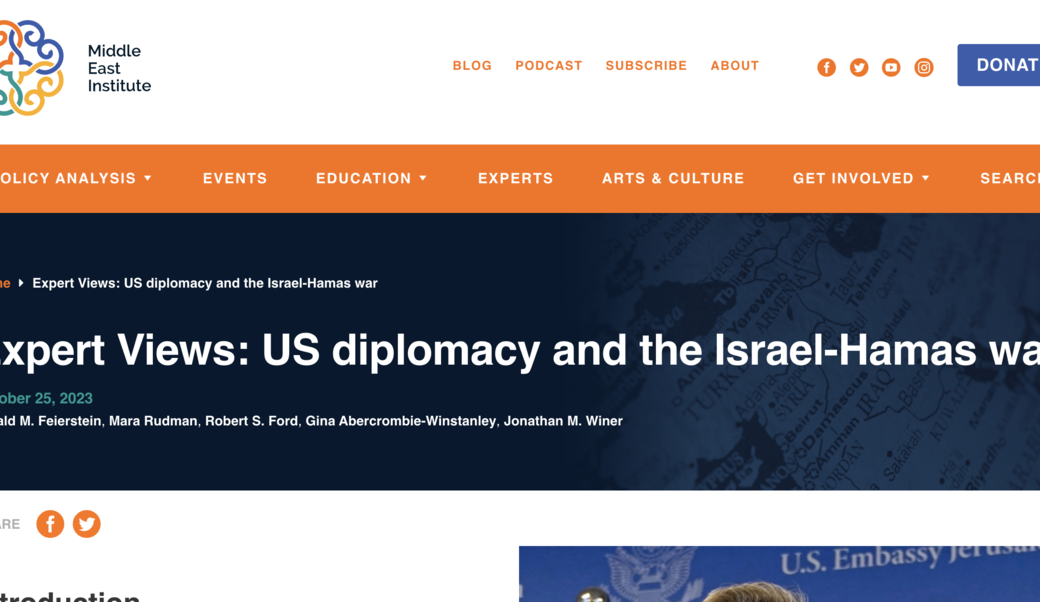 Middle East Institute Headline
