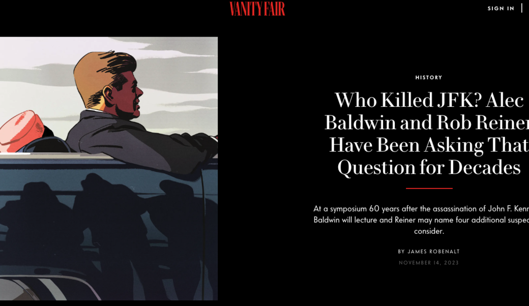 Vanity fair headline
