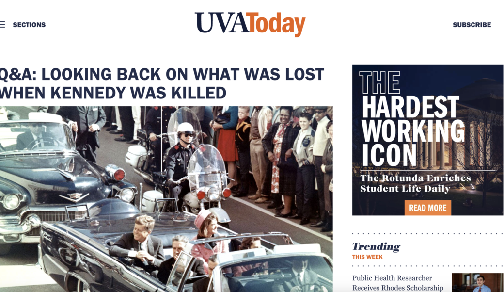 UVA Today headline