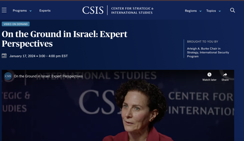 CSIS screenshot