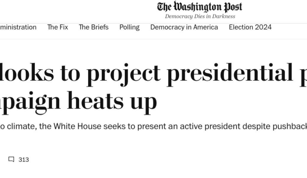 washington post headline