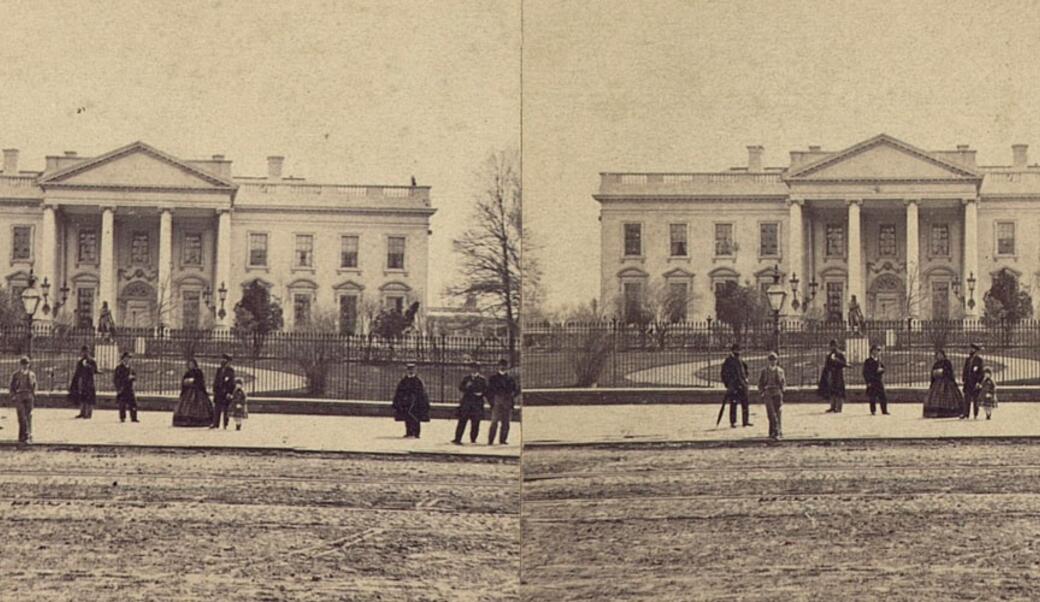 north view of White House, 1865