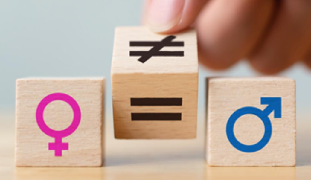 Gender symbols on cubes