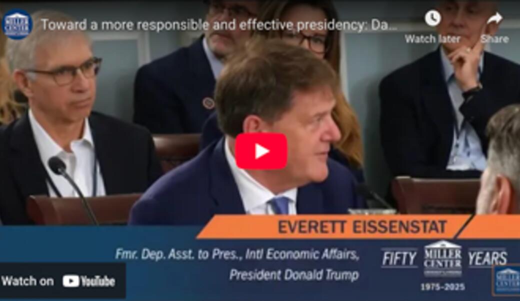 image of 2025 Miller Center Presidency Conference discussion