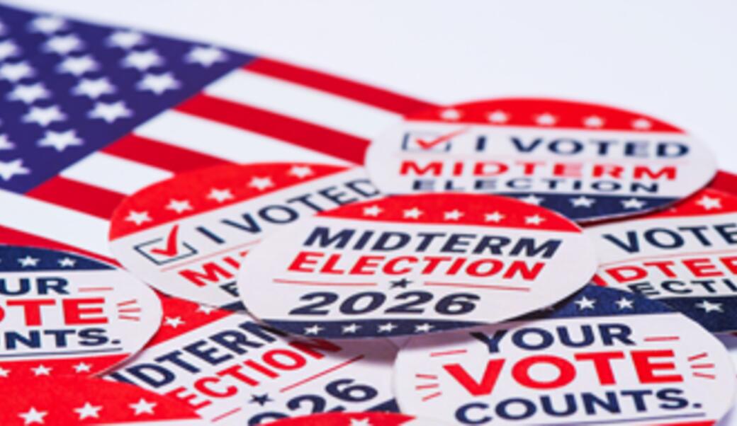 image showing election pins for 2026 midterms
