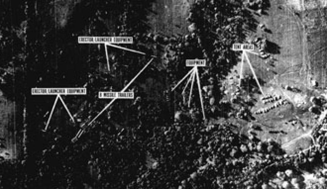 Photo of missile launch sites in Cuba