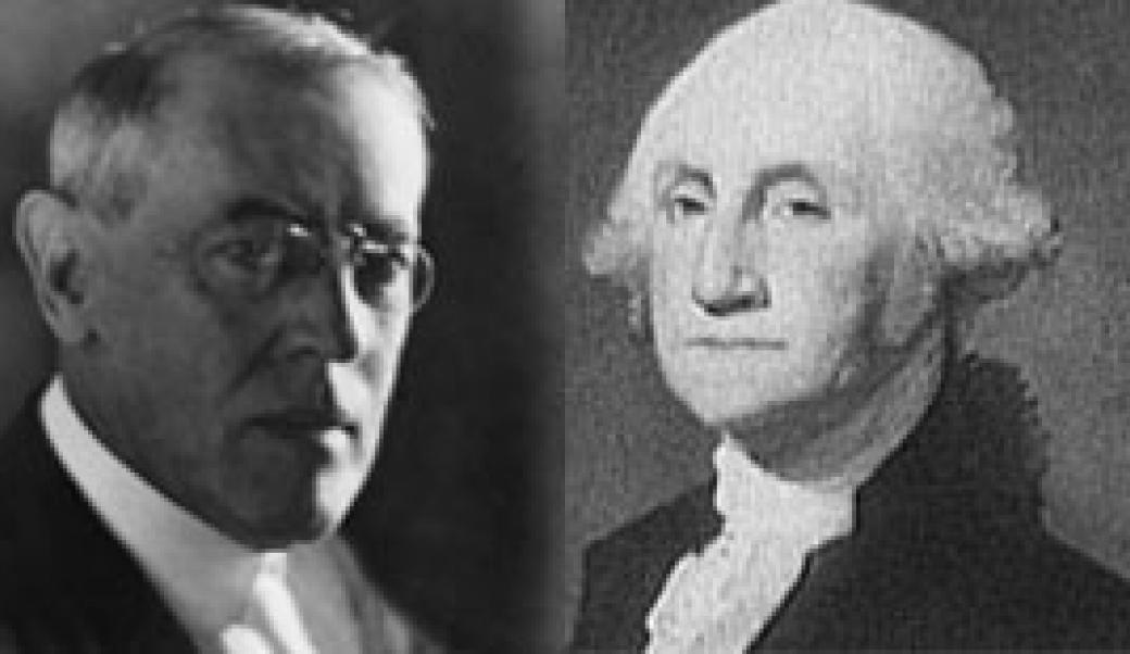 Woodrow Wilson and George Washington