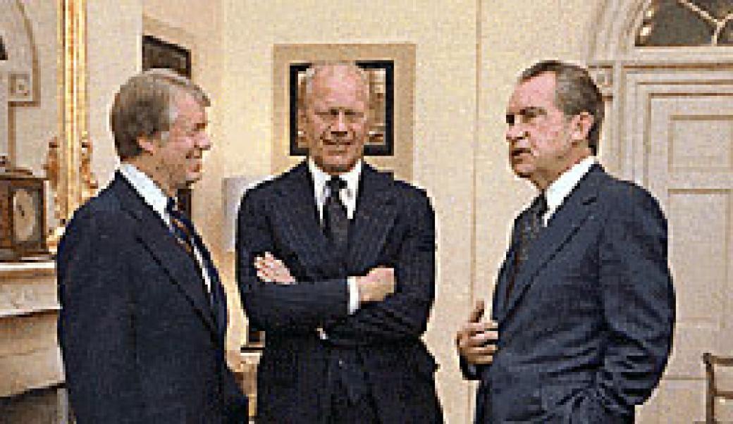 Presidents Carter, Ford, and Nixon