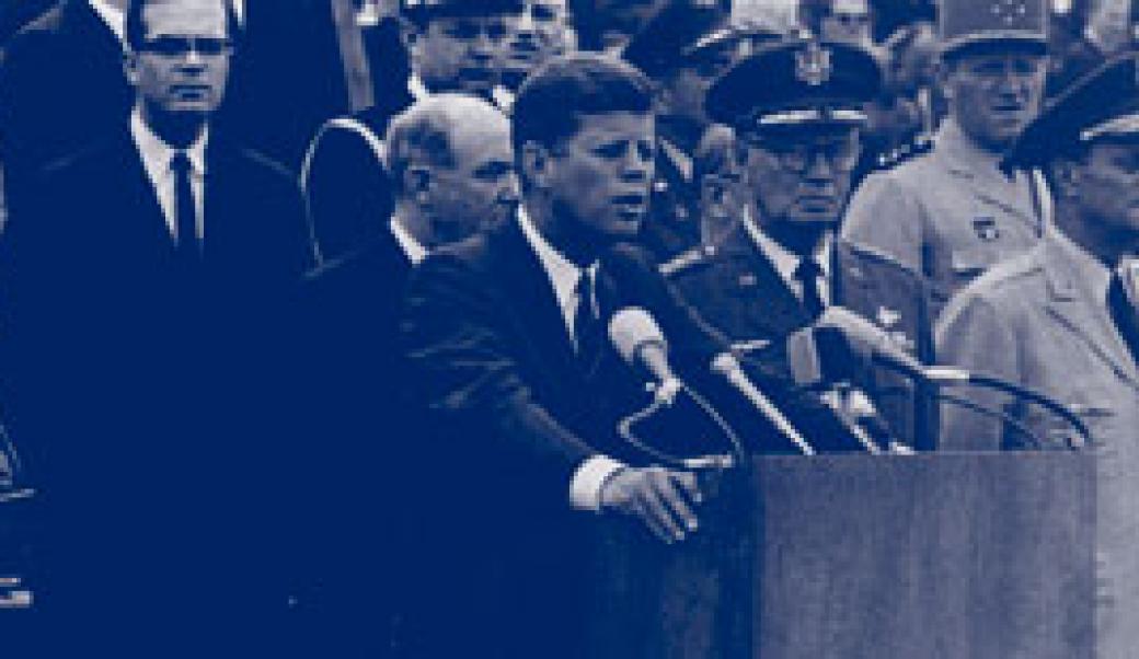 John Kennedy giving a speech