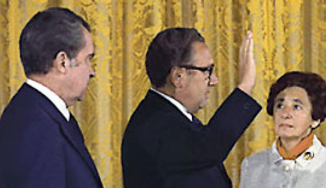 Henry Kissinger swearing in