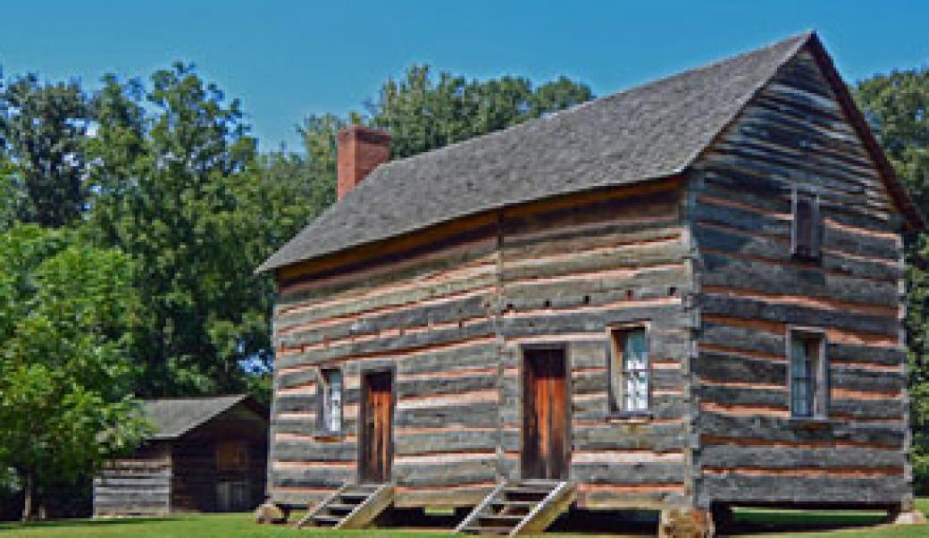 Cabin where Polk was born