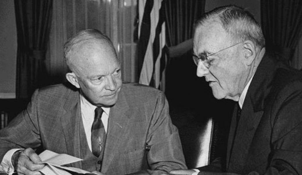 Eisenhower and John Foster Dulles