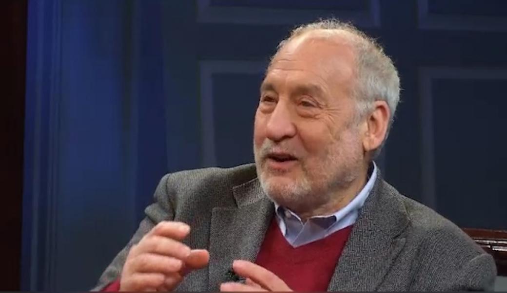 Joseph Stiglitz being interviewed