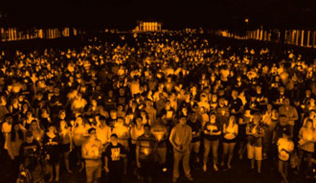 Vigil on UVA Lawn