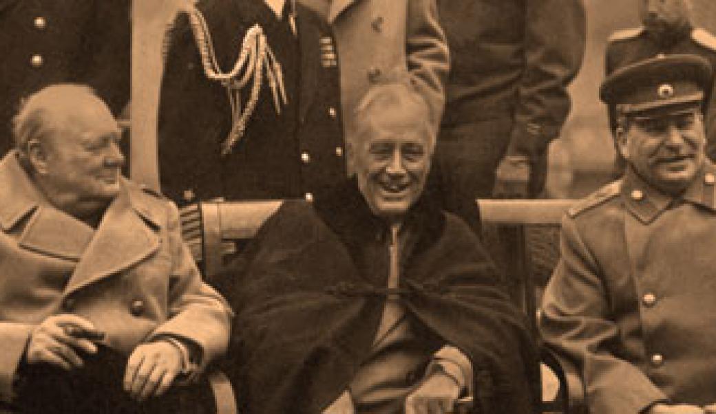 Churchill, Roosevelt, and Stalin at Yalta