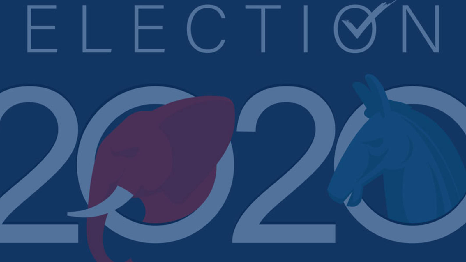 graphic of text saying election 2020