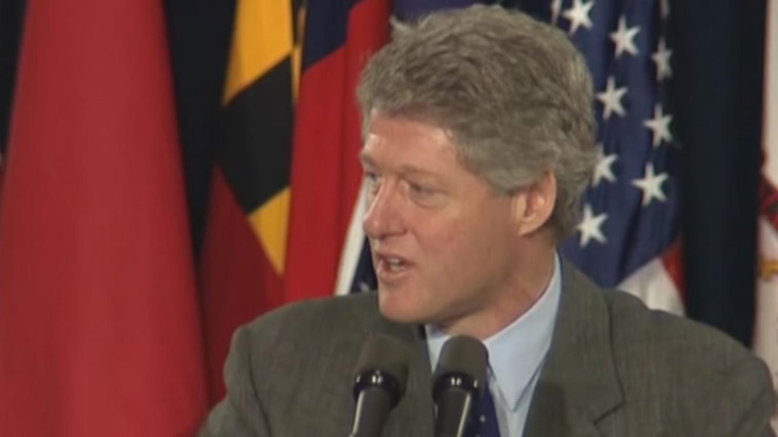 President Clinton speaking